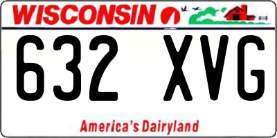 WI license plate 632XVG