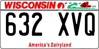 WI license plate 632XVQ