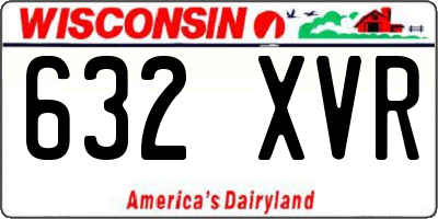 WI license plate 632XVR