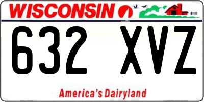 WI license plate 632XVZ