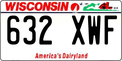 WI license plate 632XWF