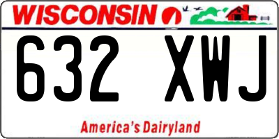 WI license plate 632XWJ