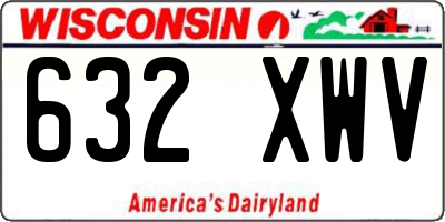WI license plate 632XWV