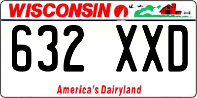 WI license plate 632XXD