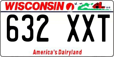 WI license plate 632XXT