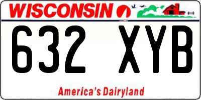 WI license plate 632XYB