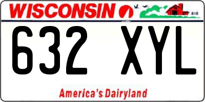 WI license plate 632XYL