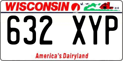 WI license plate 632XYP