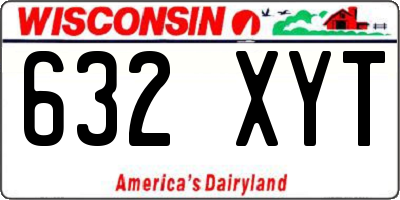WI license plate 632XYT