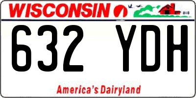 WI license plate 632YDH