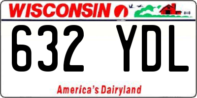 WI license plate 632YDL