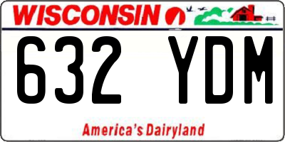 WI license plate 632YDM