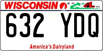 WI license plate 632YDQ