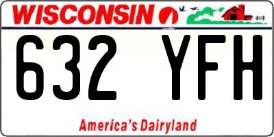 WI license plate 632YFH