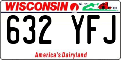 WI license plate 632YFJ