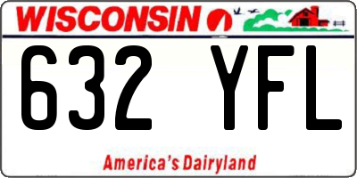 WI license plate 632YFL