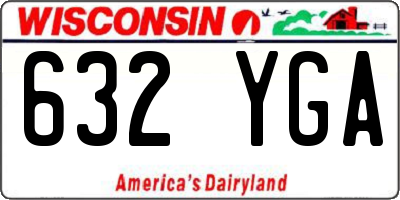 WI license plate 632YGA