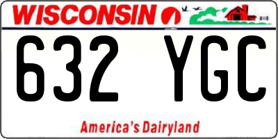 WI license plate 632YGC