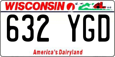 WI license plate 632YGD