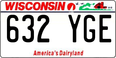WI license plate 632YGE