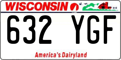WI license plate 632YGF