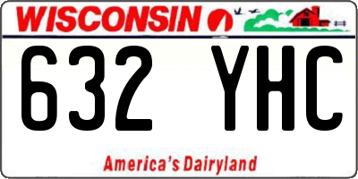 WI license plate 632YHC