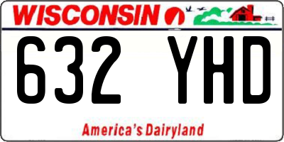 WI license plate 632YHD