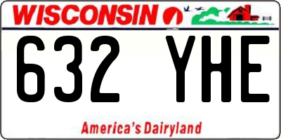 WI license plate 632YHE