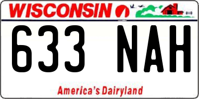 WI license plate 633NAH