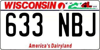 WI license plate 633NBJ