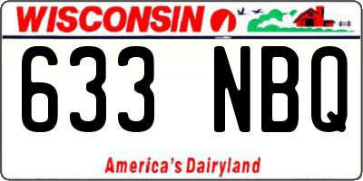 WI license plate 633NBQ