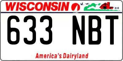 WI license plate 633NBT