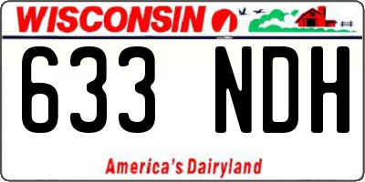 WI license plate 633NDH
