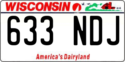 WI license plate 633NDJ