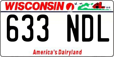 WI license plate 633NDL