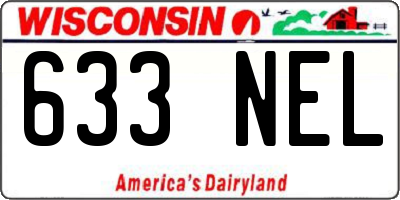 WI license plate 633NEL