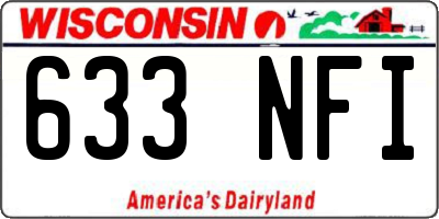 WI license plate 633NFI