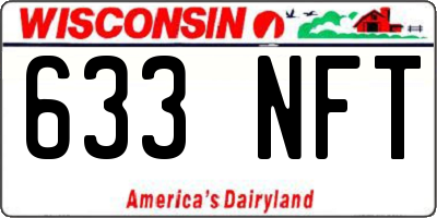WI license plate 633NFT