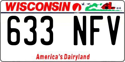 WI license plate 633NFV