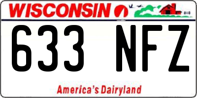 WI license plate 633NFZ