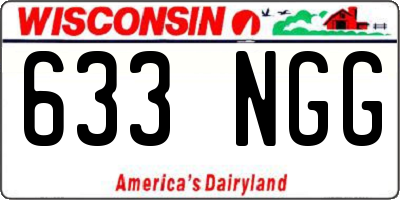 WI license plate 633NGG