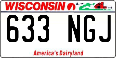 WI license plate 633NGJ