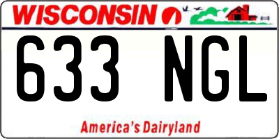 WI license plate 633NGL