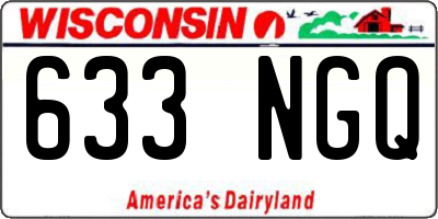 WI license plate 633NGQ