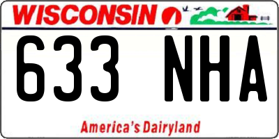 WI license plate 633NHA