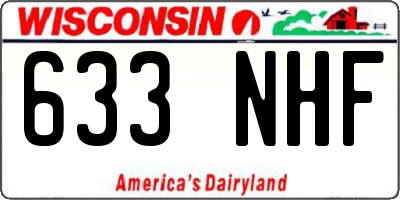 WI license plate 633NHF