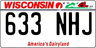 WI license plate 633NHJ