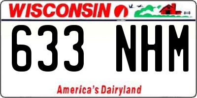 WI license plate 633NHM