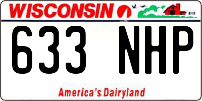 WI license plate 633NHP