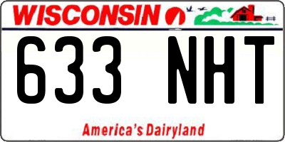 WI license plate 633NHT